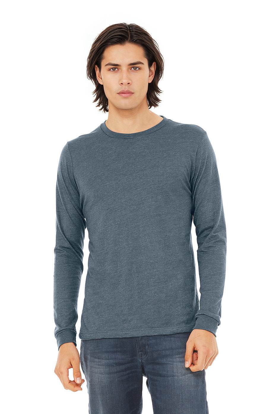 Unisex Heather CVC Long Sleeve Tee  Bella+Canvas  3501CVC X-SMALL, SMALL, & MEDIUM