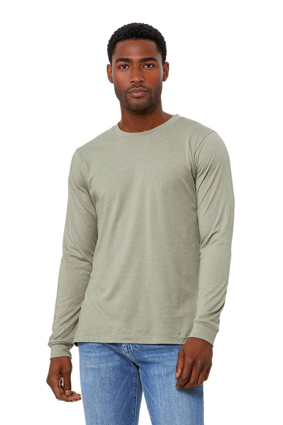 Unisex Heather CVC Long Sleeve Tee  Bella+Canvas  3501CVC X-SMALL, SMALL, & MEDIUM