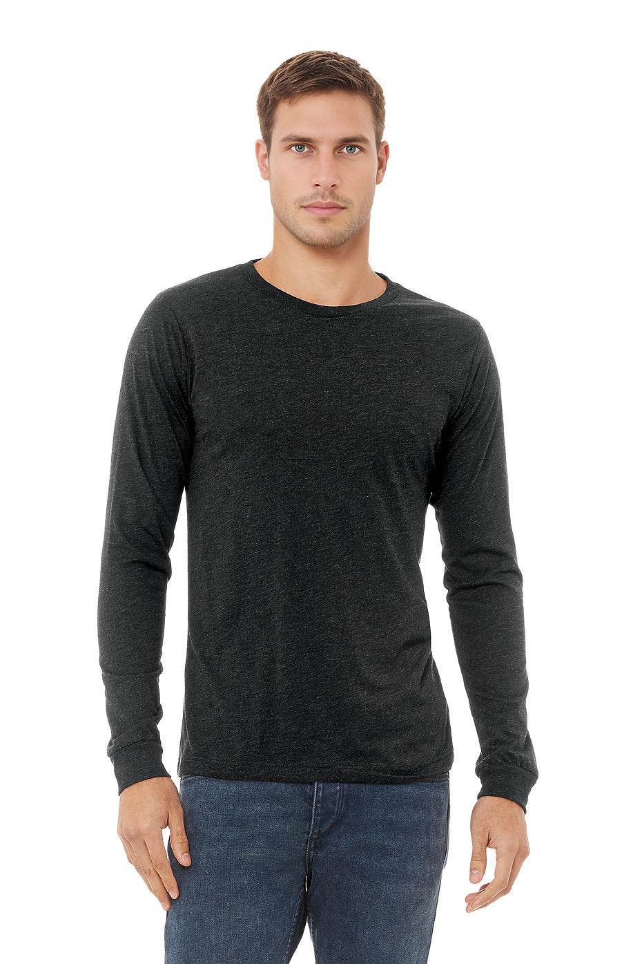 Unisex Triblend Long Sleeve Tee  Bella+Canvas  3513  X-SMALL, SMALL, MEDIUM, & LARGE
