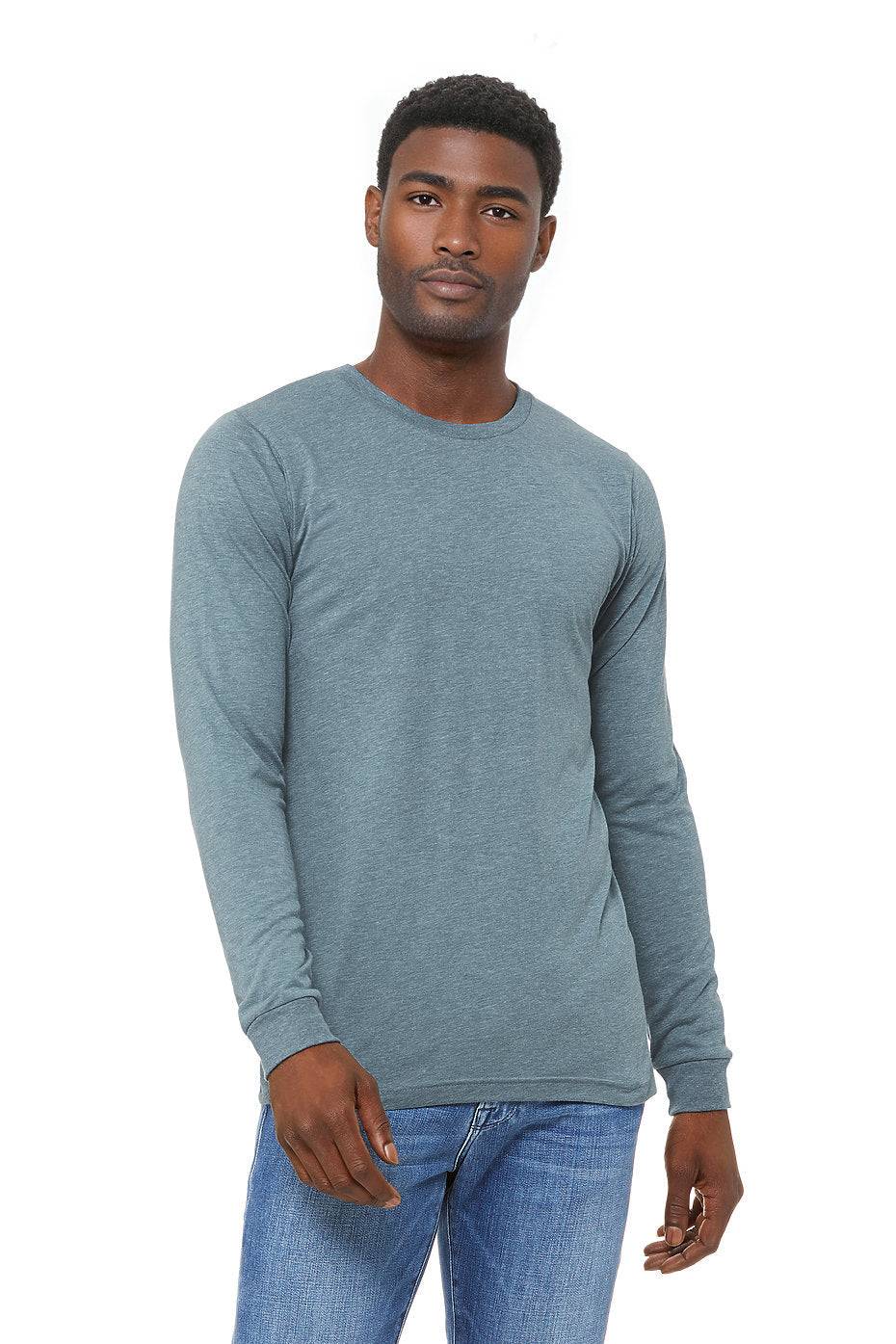 Unisex Triblend Long Sleeve Tee  Bella+Canvas  3513  X-SMALL, SMALL, MEDIUM, & LARGE