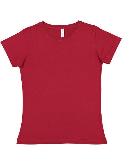 Women's Fine Jersey Tee  LAT  3516  X-LARGE