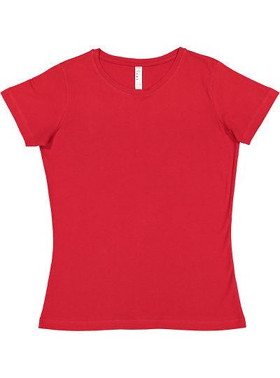 Women's Fine Jersey Tee  LAT  3516  X-LARGE