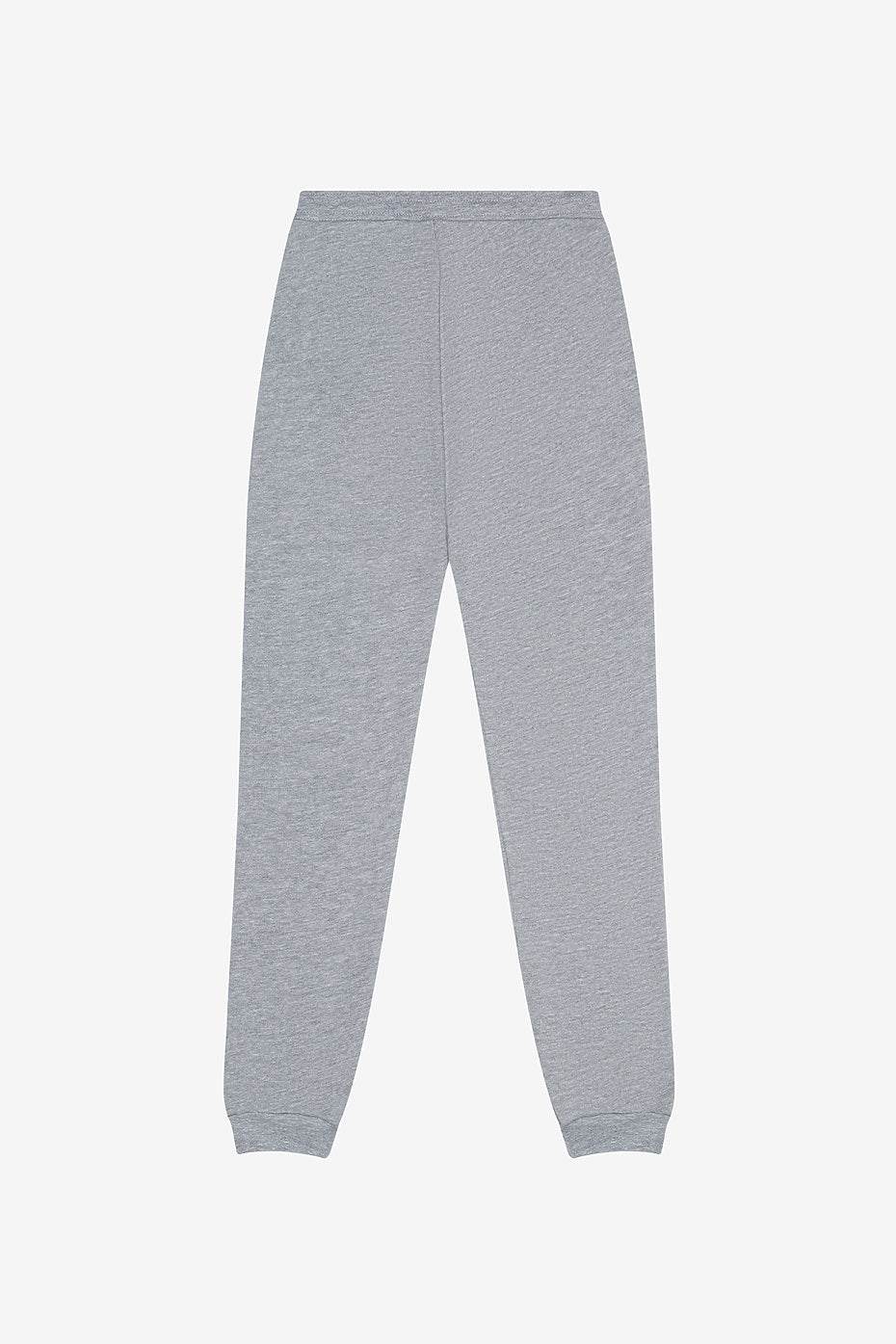 Youth sponge fleece jogger sweatpants in athletic heather gray with cuffed ankles and side seams