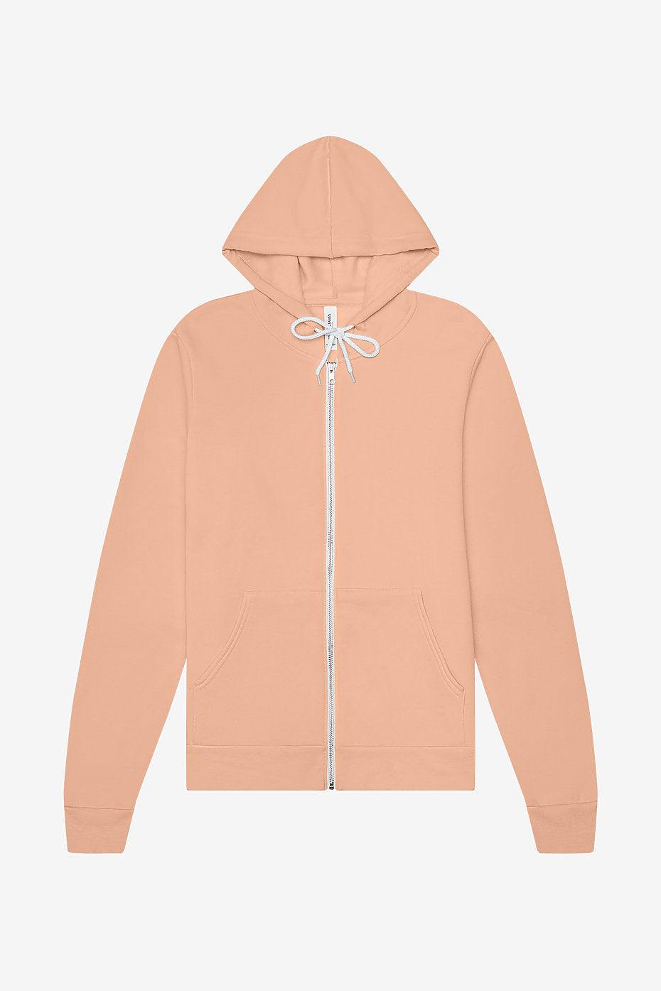 Unisex Sponge Fleece Full-Zip Hoodie  Bella+Canvas  3739  MEDIUM & LARGE