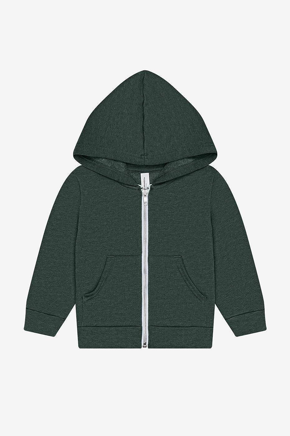 Toddler Sponge Fleece Full Zip Hoodie  Bella+Canvas  3739T