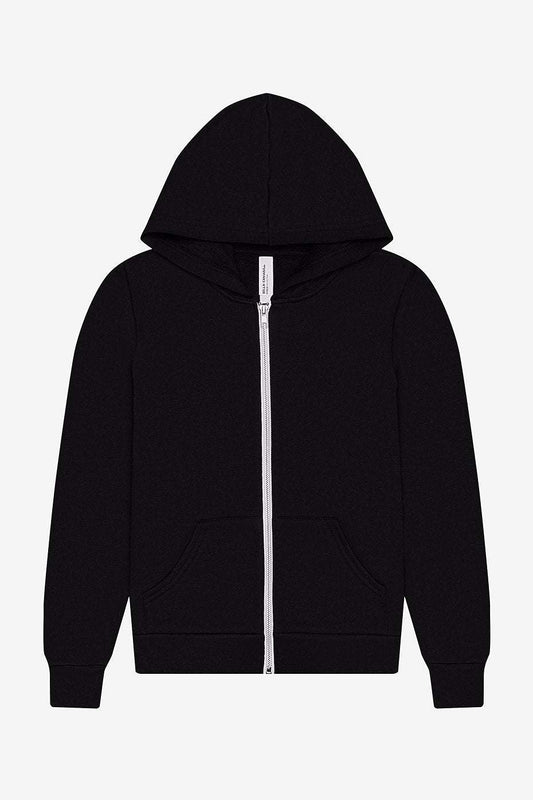 Youth Fleece Sponge Full-Zip Hoodie  Bella+Canvas  3739Y