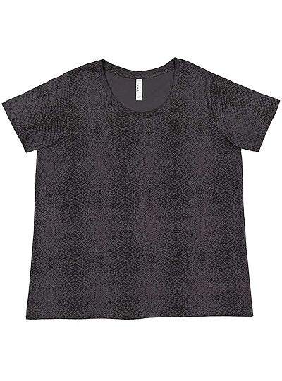 Women's Curvy Fine Jersey Tee  LAT  3816