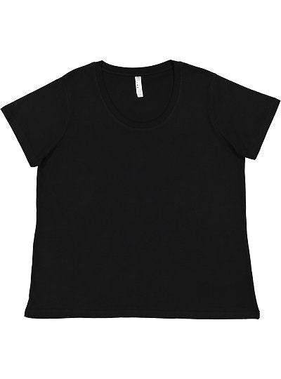 Women's Curvy Fine Jersey Tee  LAT  3816