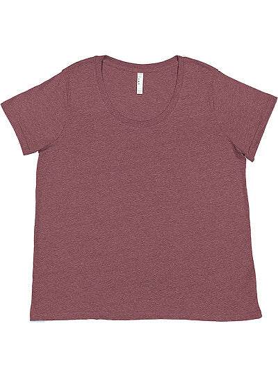 Women's Curvy Fine Jersey Tee  LAT  3816