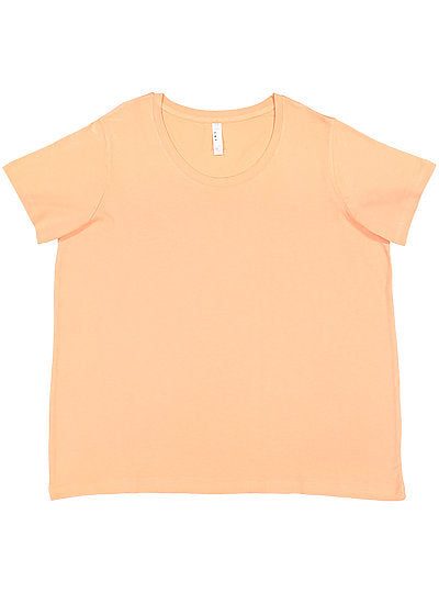 Women's Curvy Fine Jersey Tee  LAT  3816