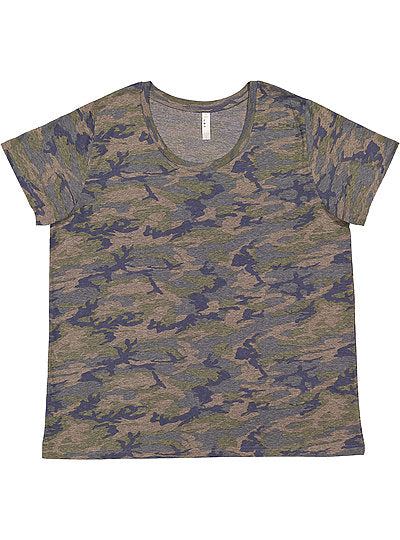 Women's Curvy Fine Jersey Tee  LAT  3816