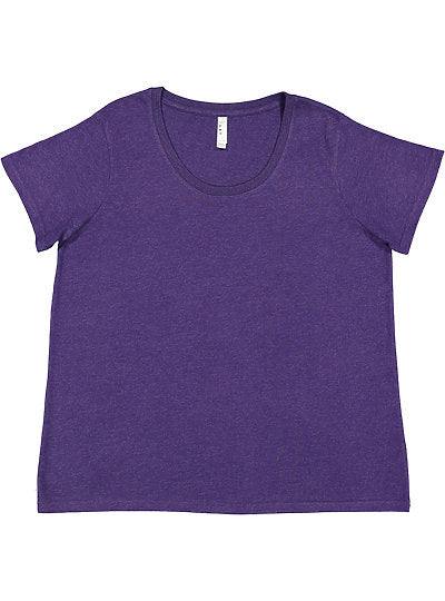 Women's Curvy Fine Jersey Tee  LAT  3816