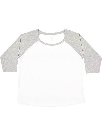 Women's Curvy Baseball Tee  LAT  3830