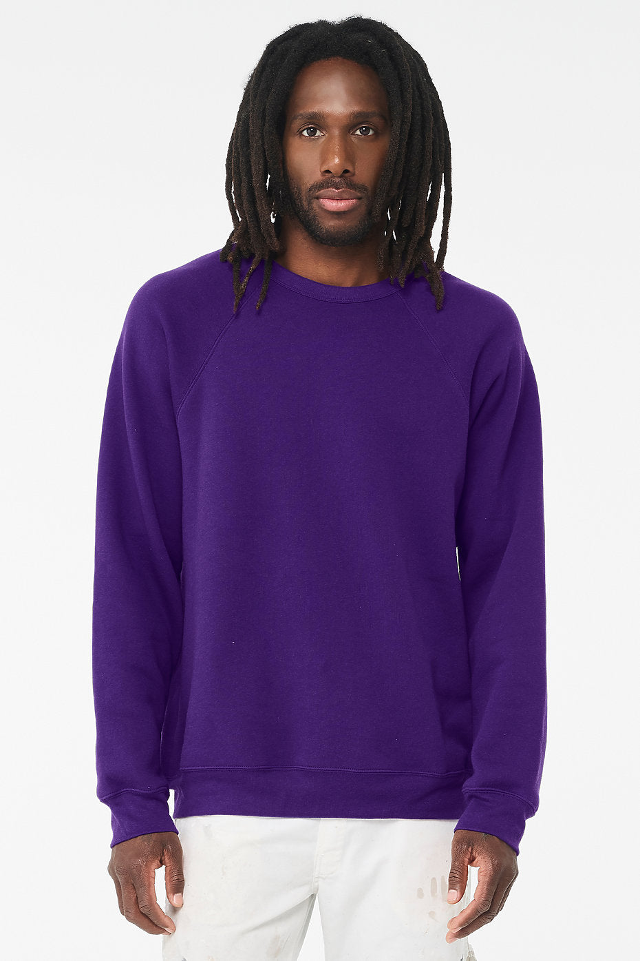 Unisex Sponge Fleece Raglan Sweatshirt Bella+Canvas 3901  SMALL & MEDIUM