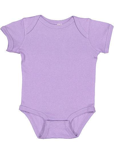 infant Baby Rib Bobysuit  Rabbit Skins  4400 (CONT'D)  GRANITE HEATHER TO NATURAL HEATHER