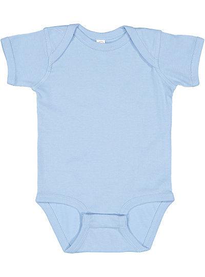 infant Baby Rib Bobysuit  Rabbit Skins  4400 (CONT'D)  GRANITE HEATHER TO NATURAL HEATHER