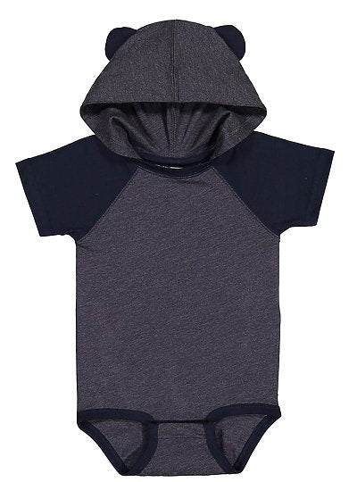 Infant Hooded Bodysuit w/Ears  Rabbit Skins  4417