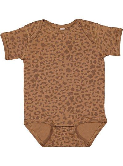 Infant Fine Jersey Bodysuit  Rabbit Skins  4424  APPLE TO CHARCOAL
