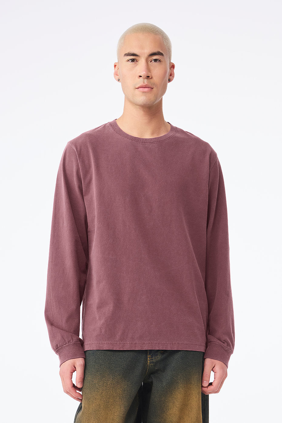 Unisex Heavyweight Garment Dye Long Sleeve Tee  Bella+Canvas  4851GD