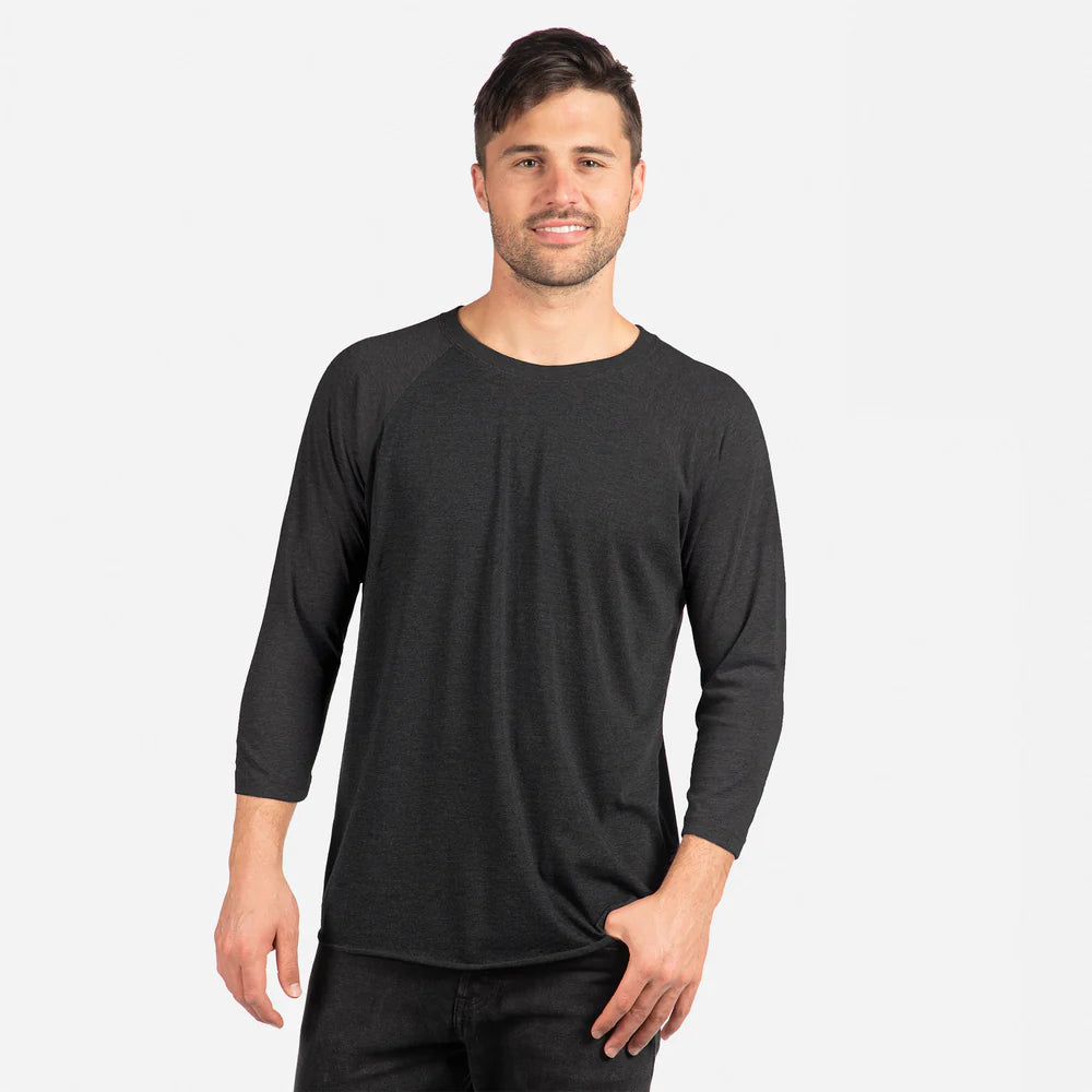 6051 Unisex Tri-Blend 3/4 Raglan T-Shirt  Next Level SIZES X-SMALL, SMALL, MEDIUM & LARGE