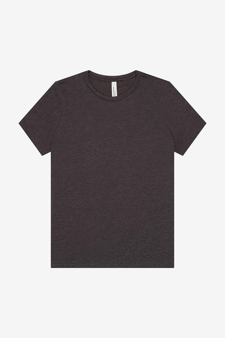 Women's relaxed heather CVC short sleeve tee casual t-shirt