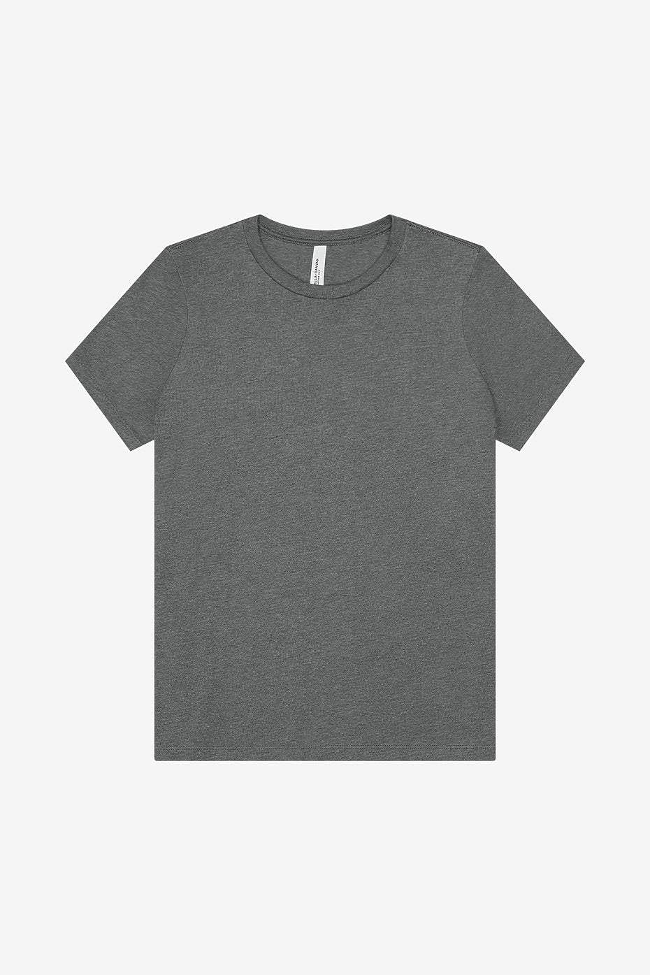 Women's relaxed heather CVC short sleeve tee casual t-shirt