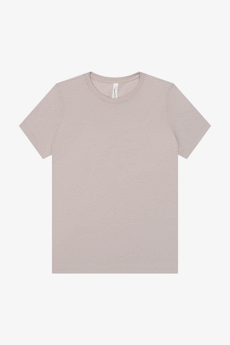 Women's relaxed heather CVC short sleeve tee casual t-shirt