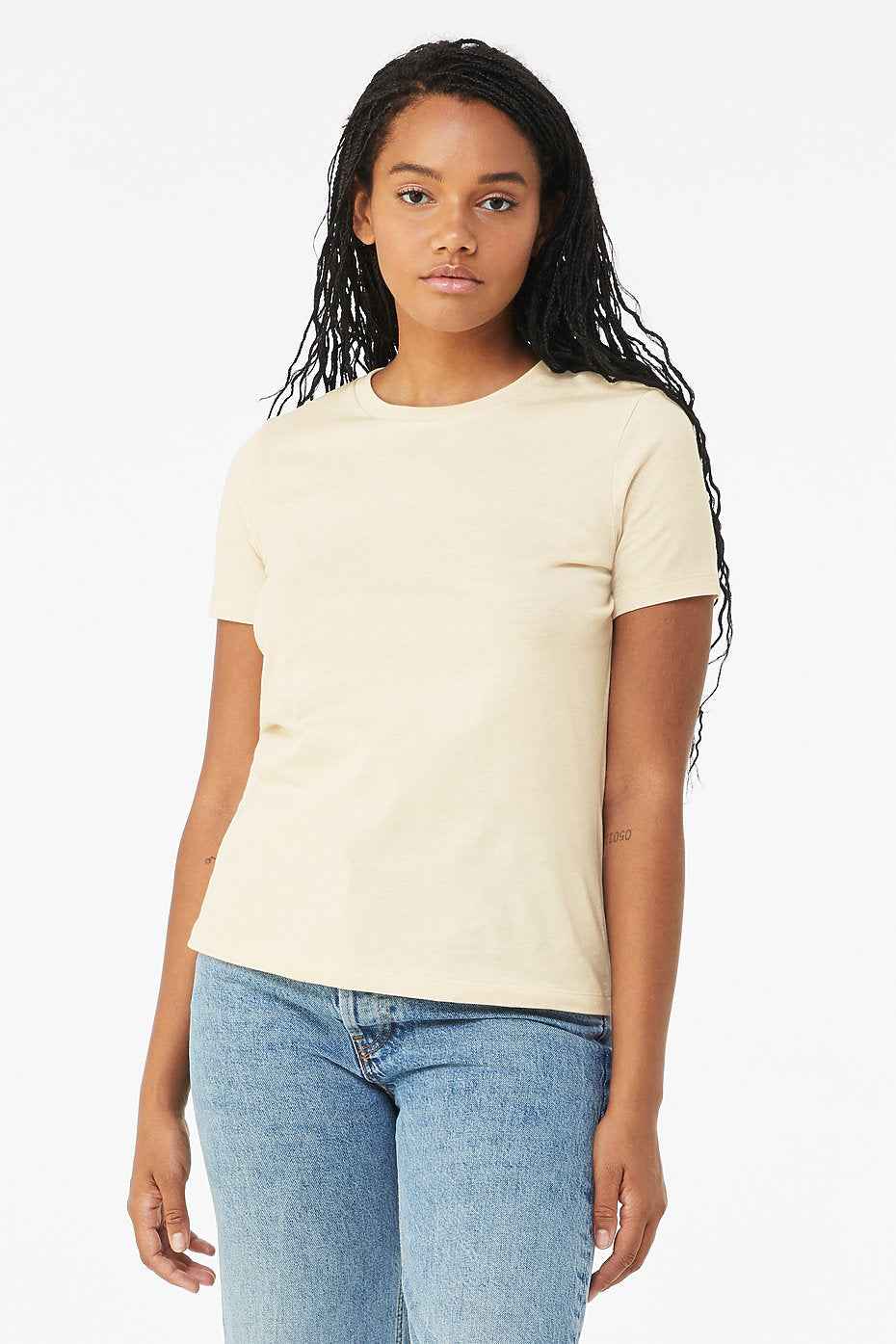 Women's Relaxed Jersey Tee Bella+Canvas 6400 | Sparks Trendz