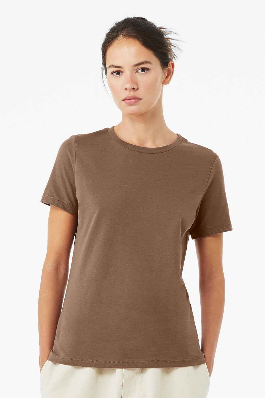 Women's Relaxed Jersey Tee Bella+Canvas 6400 | Sparks Trendz