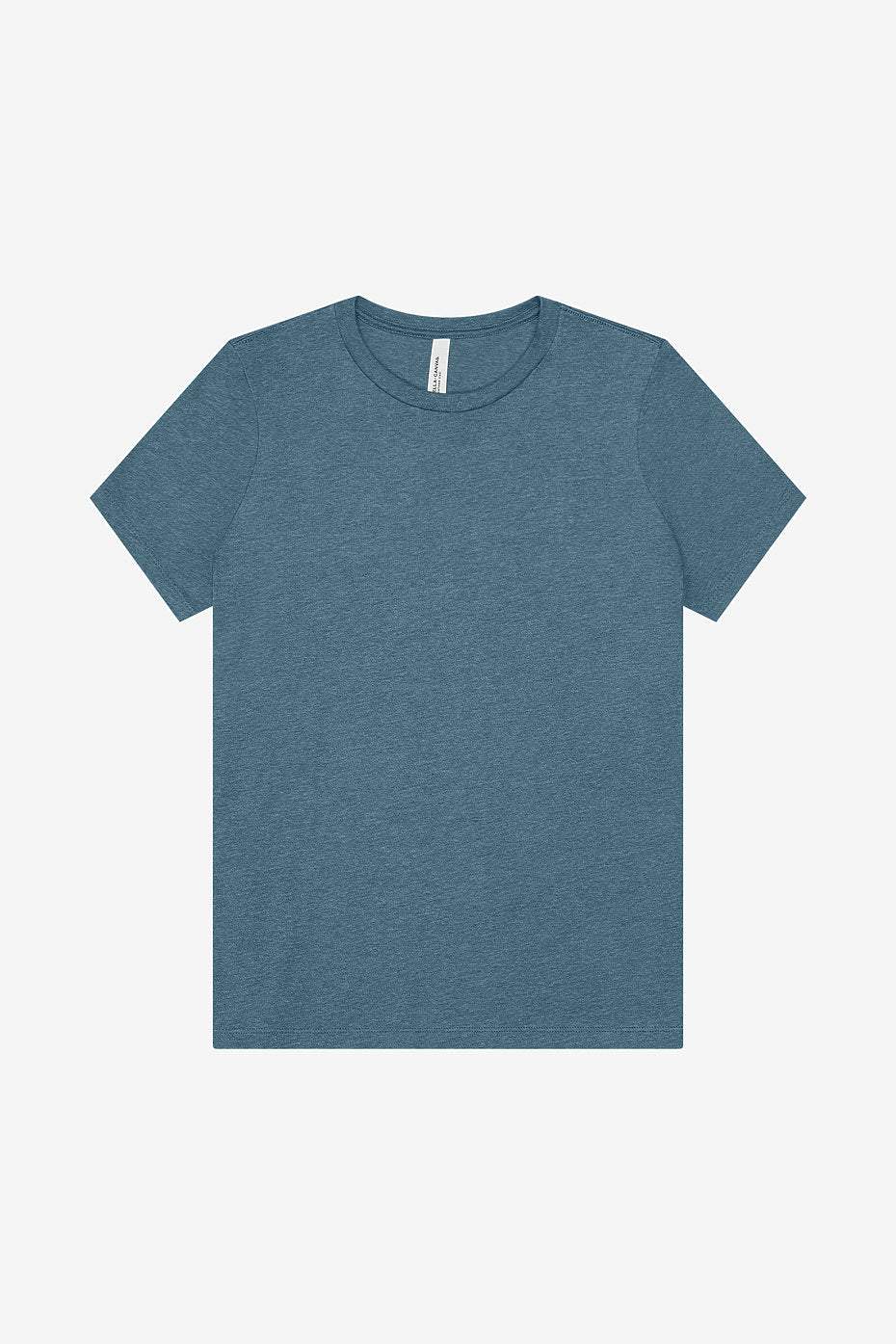 Women's relaxed heather CVC short sleeve tee casual t-shirt