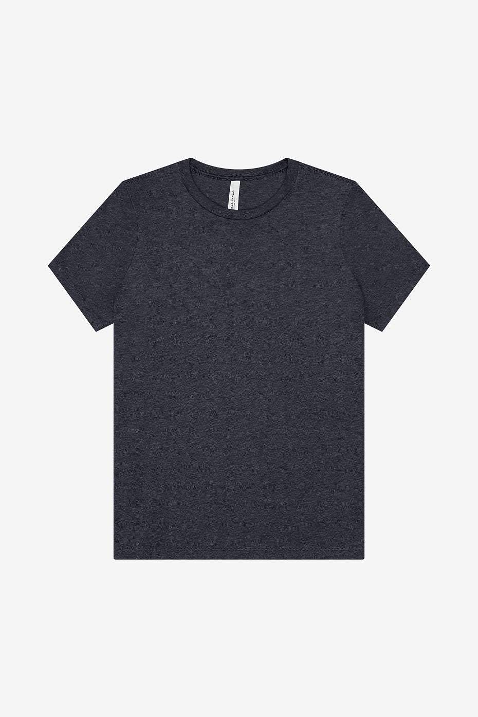 Women's relaxed heather CVC short sleeve tee casual t-shirt