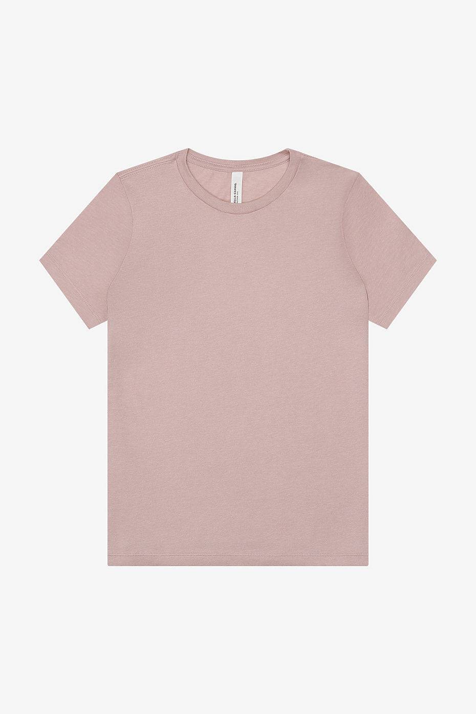 Women's relaxed heather CVC short sleeve tee casual t-shirt