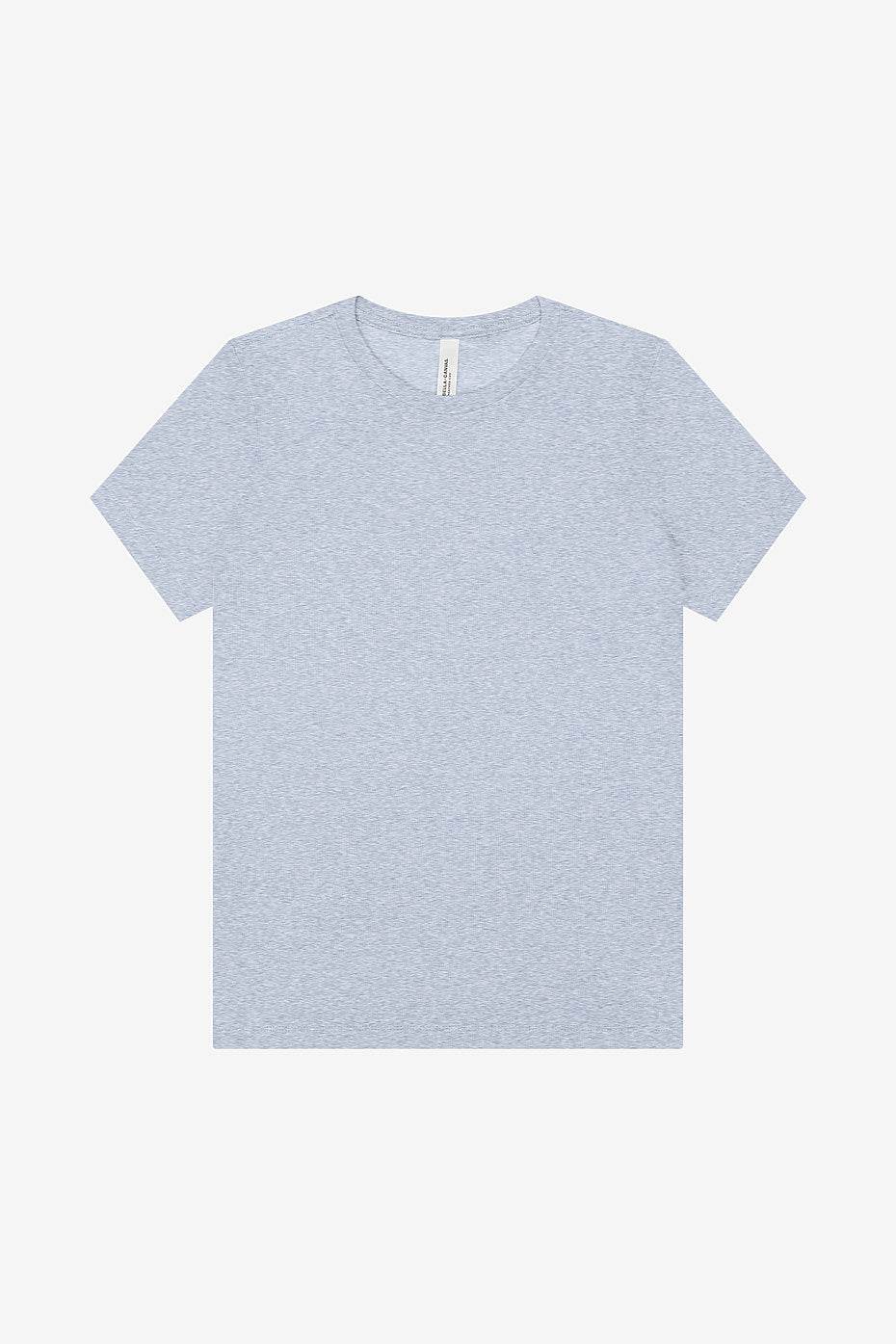 Women's relaxed heather CVC short sleeve tee casual t-shirt