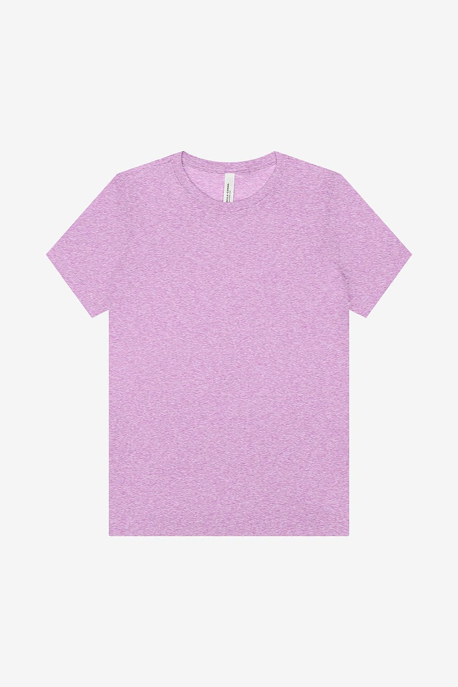 Women's relaxed heather CVC short sleeve tee casual t-shirt