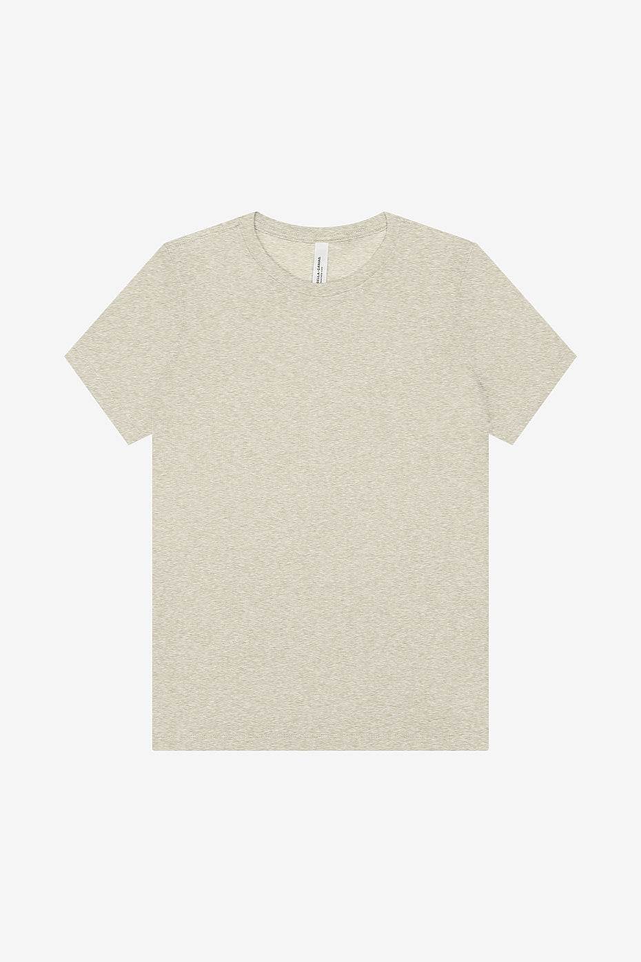 Women's relaxed heather CVC short sleeve tee casual t-shirt