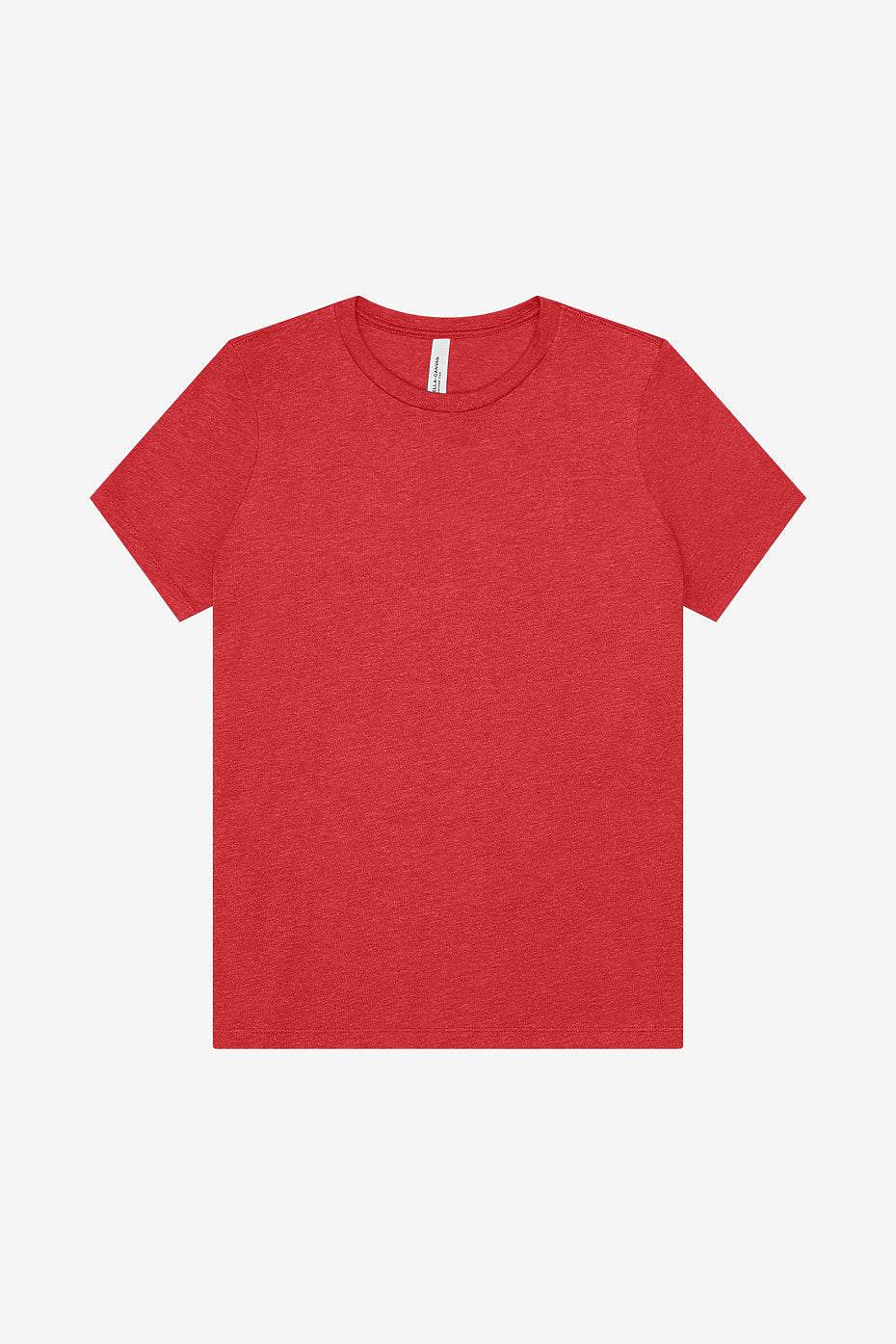 Women's relaxed heather CVC short sleeve tee casual t-shirt