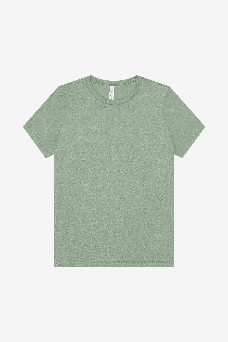 Women's relaxed heather CVC short sleeve tee casual t-shirt