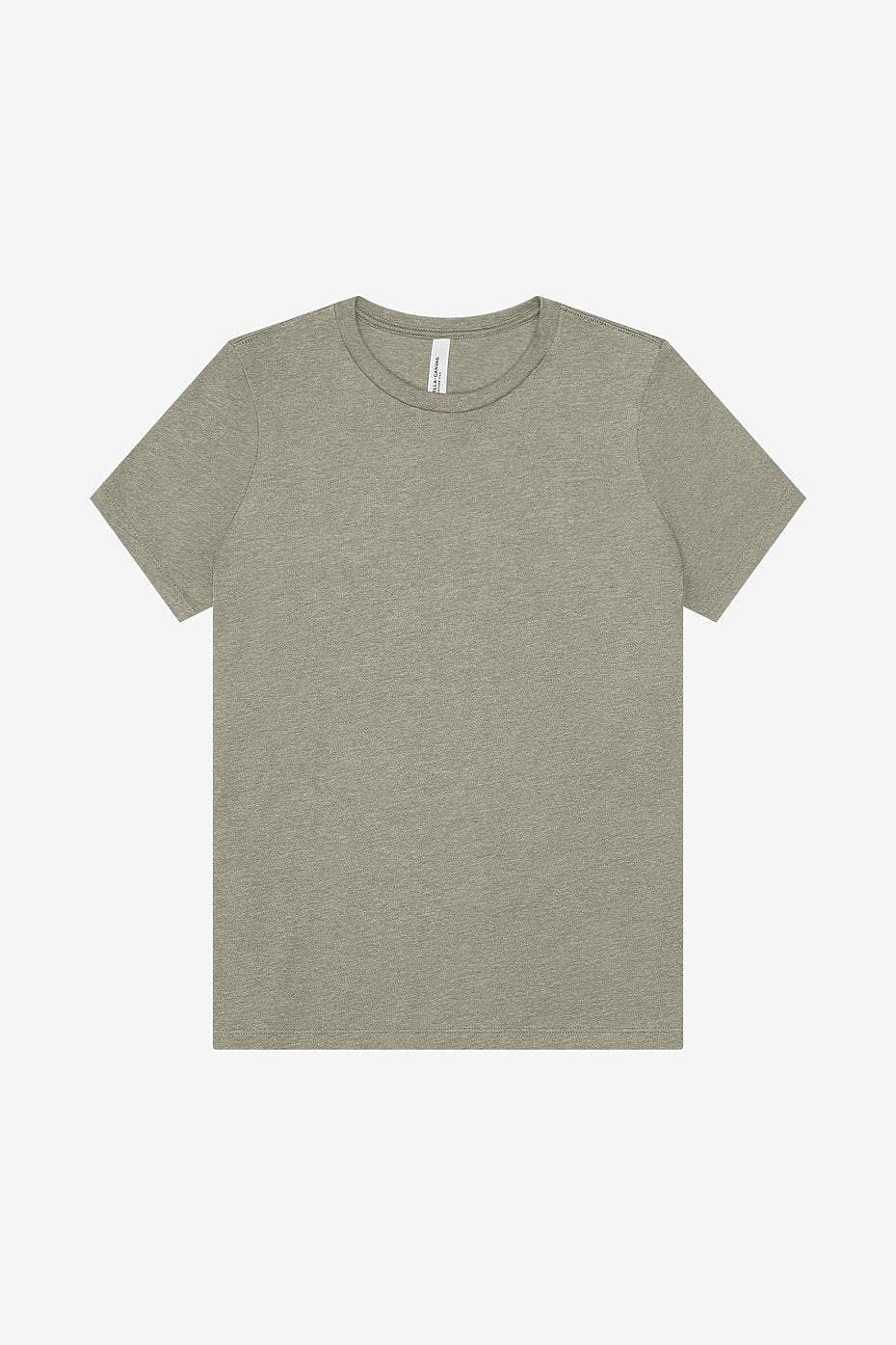 Women's relaxed heather CVC short sleeve tee casual t-shirt