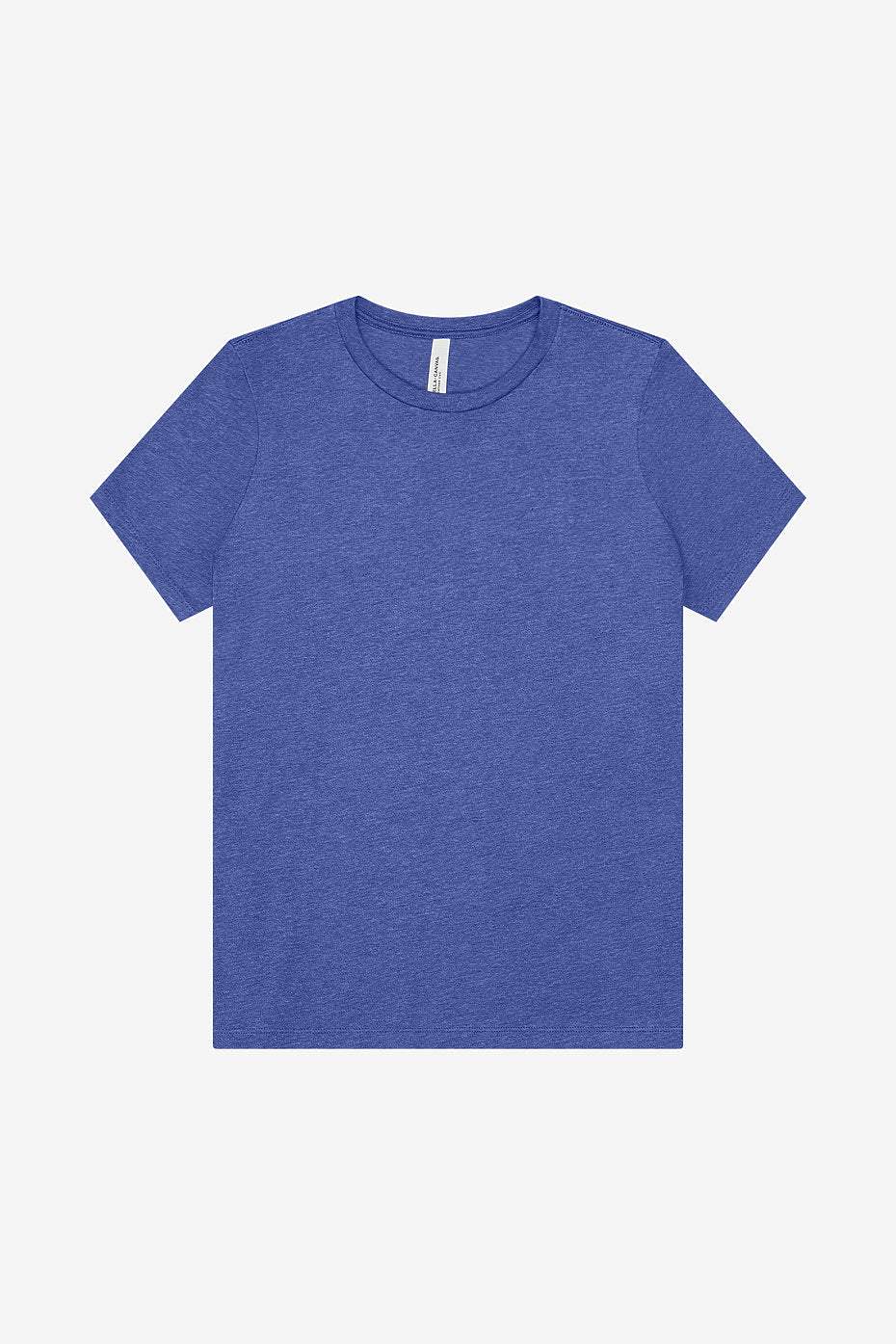 Women's relaxed heather CVC short sleeve tee casual t-shirt