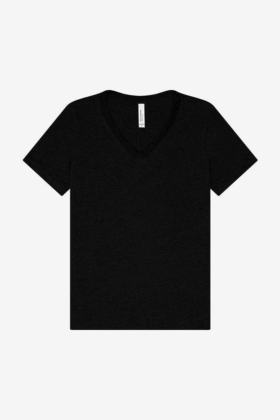 Women's stylish heather CVC V-neck t-shirt everyday wear