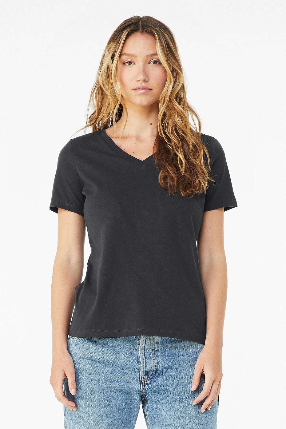 Comfortable women's V-neck short sleeve t-shirt Bella Canvas 6405