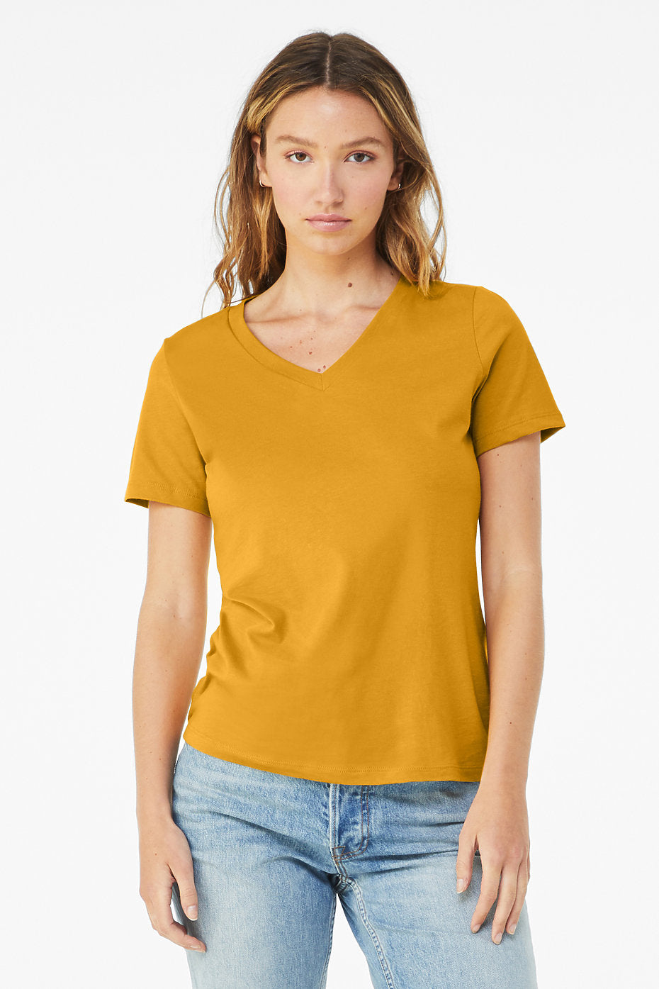 Bella Canvas 6405 women's relaxed fit V-neck shirt