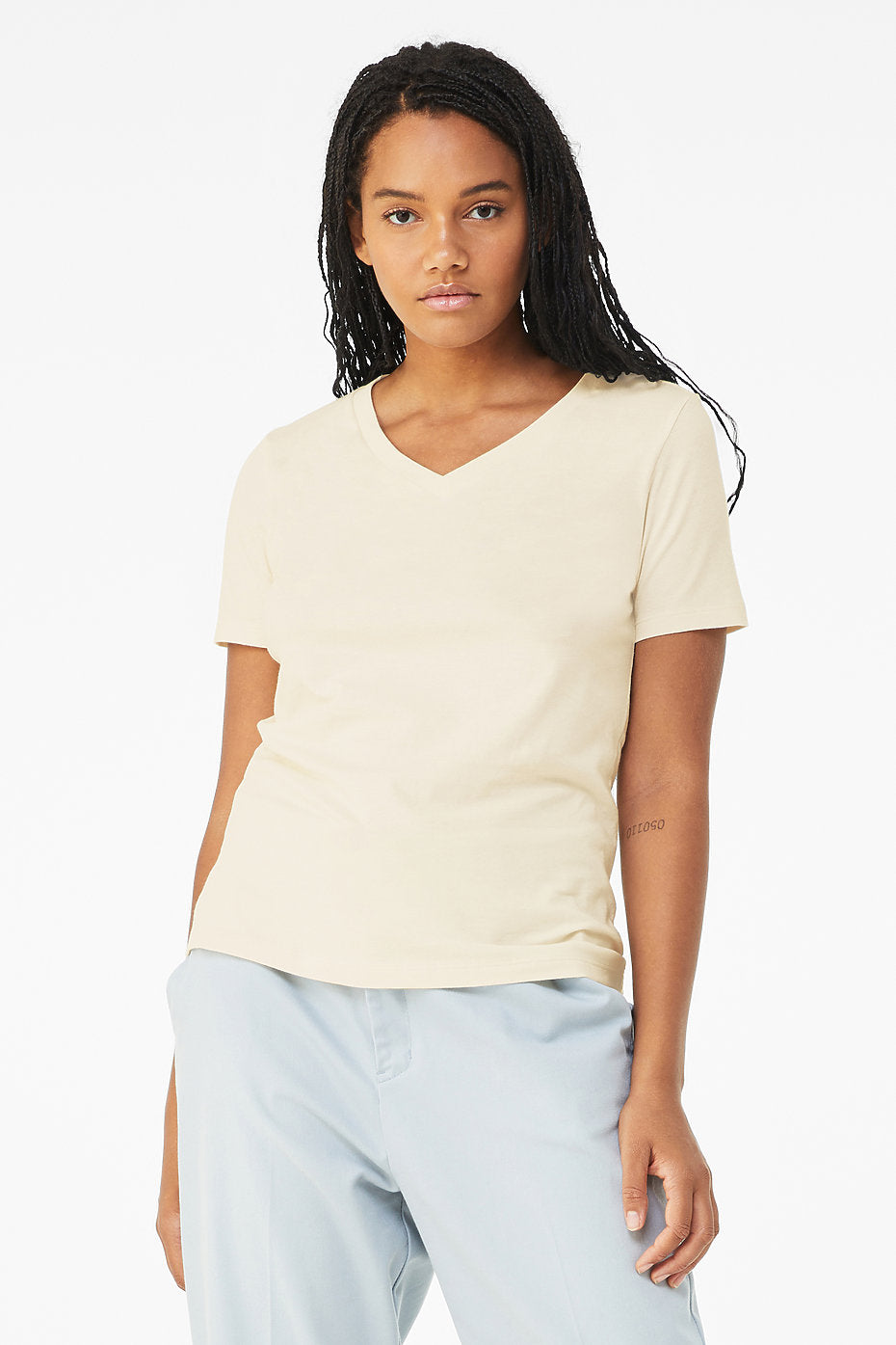 Bella Canvas 6405 women's relaxed fit V-neck shirt
