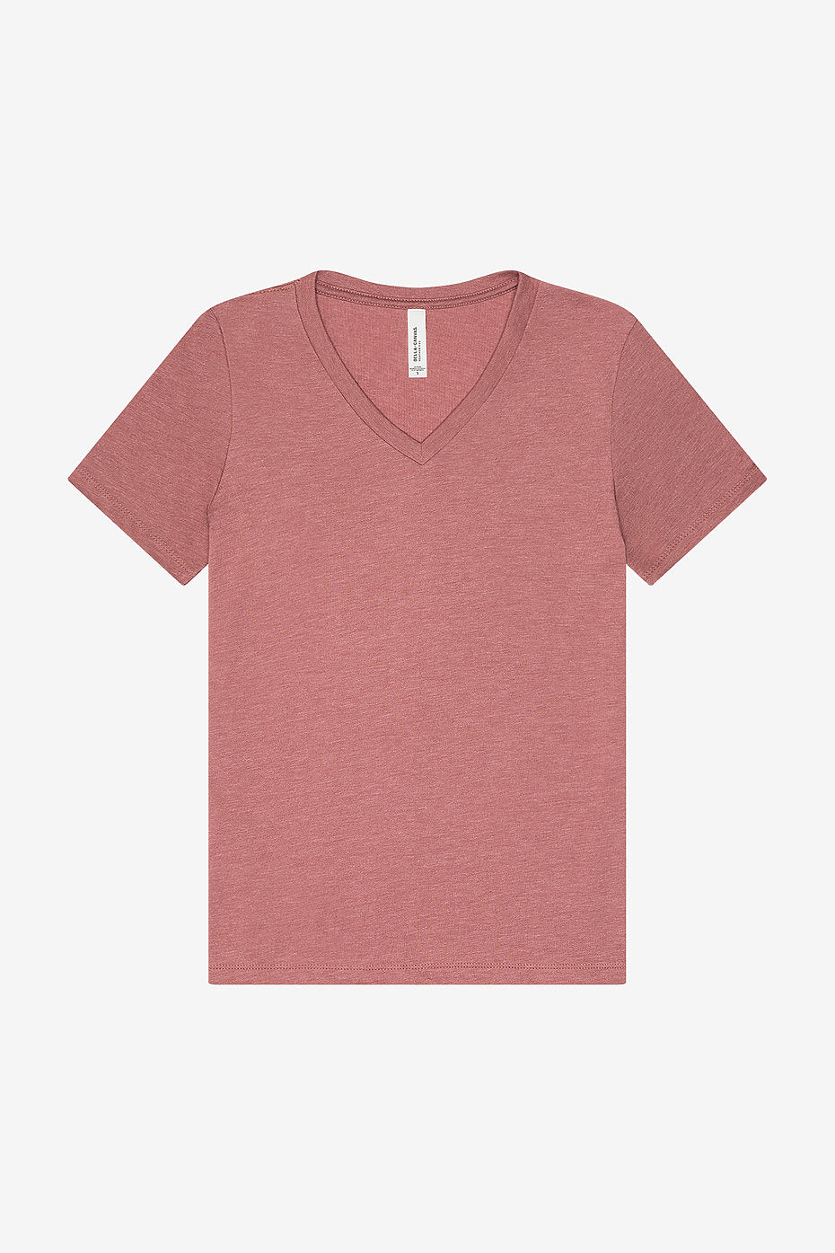 Comfortable women's heather V-neck short sleeve shirt