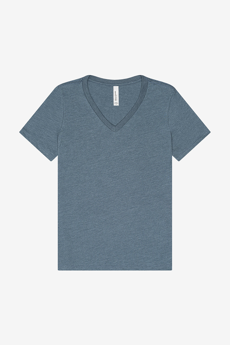 Women's stylish heather CVC V-neck t-shirt everyday wear