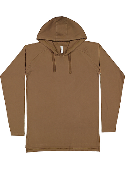 Unisex Long Sleeve Raglan Hood Tee  LAT  6917