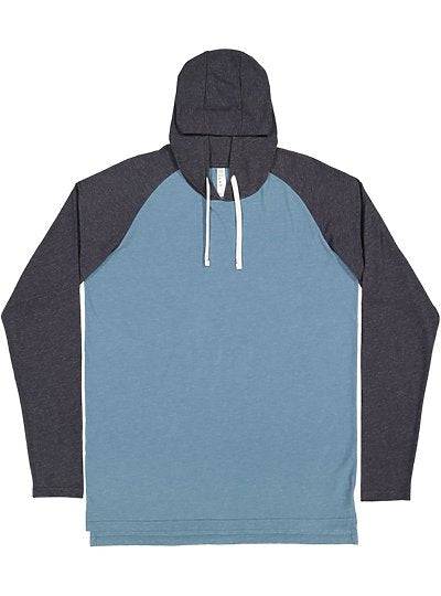 Unisex Long Sleeve Raglan Hood Tee  LAT  6917