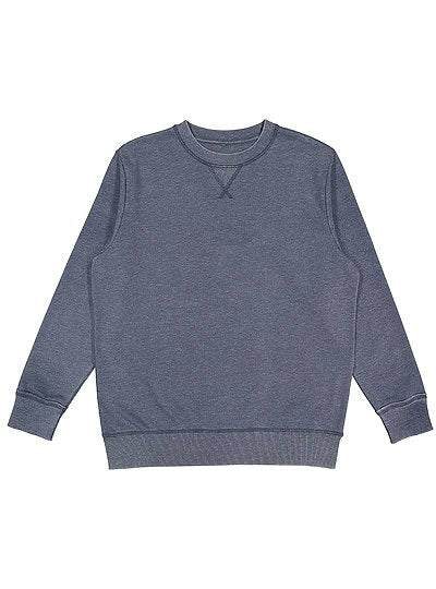 Unisex Crew Neck Pullover Vintage Wash Fleece Sweatshirt  LAT  6935