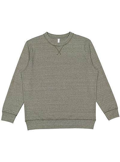 Unisex Crew Neck Pullover Vintage Wash Fleece Sweatshirt  LAT  6935