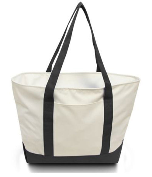 Liberty Bags Bay View Giant Zipper Beach Tote - 7006 - Stylish and Versatile Tote for the Holiday Season!